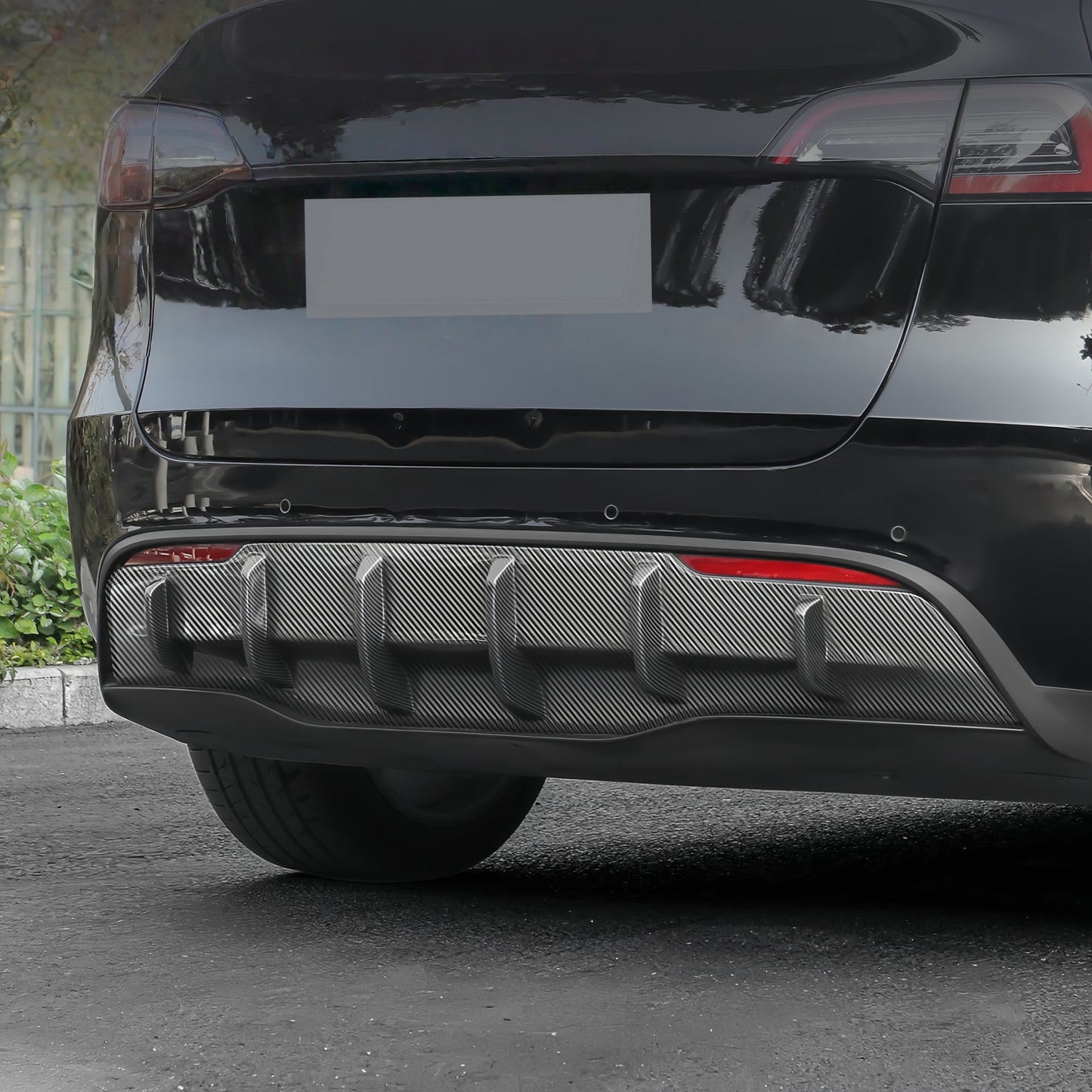 Sport Rear Diffuser Lip for 2025 Model Y Juniper – Aerodynamic ABS Spoiler, No Drilling Needed