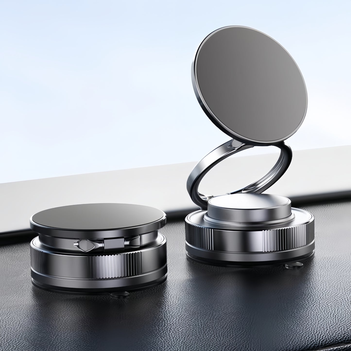 2025 Magnetic Car Phone Holder with Strong Suction Cup, 360° Adjustable Dashboard Mount for All Smartphones