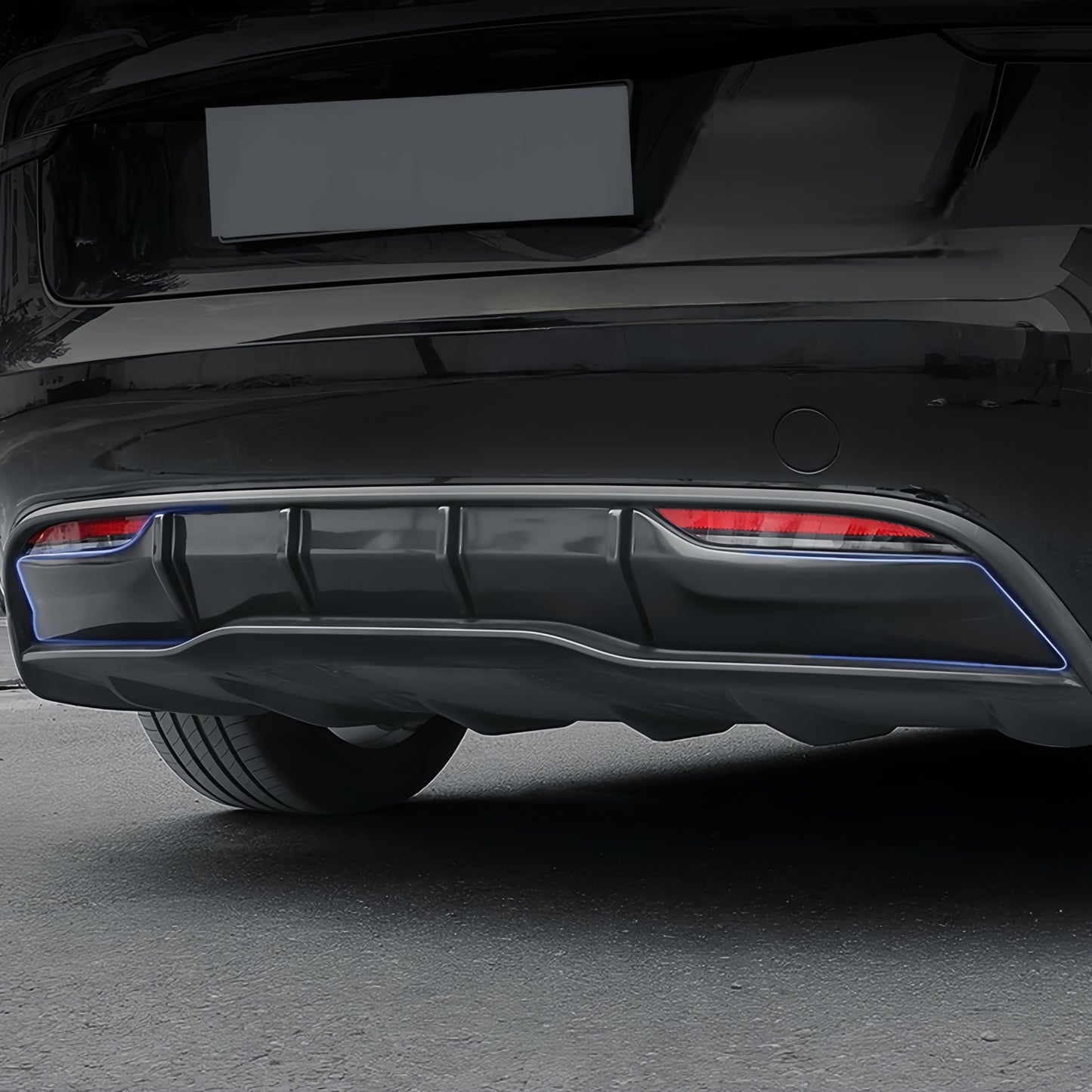 Sport Rear Diffuser Lip for 2025 Model Y Juniper – Aerodynamic ABS Spoiler, No Drilling Needed