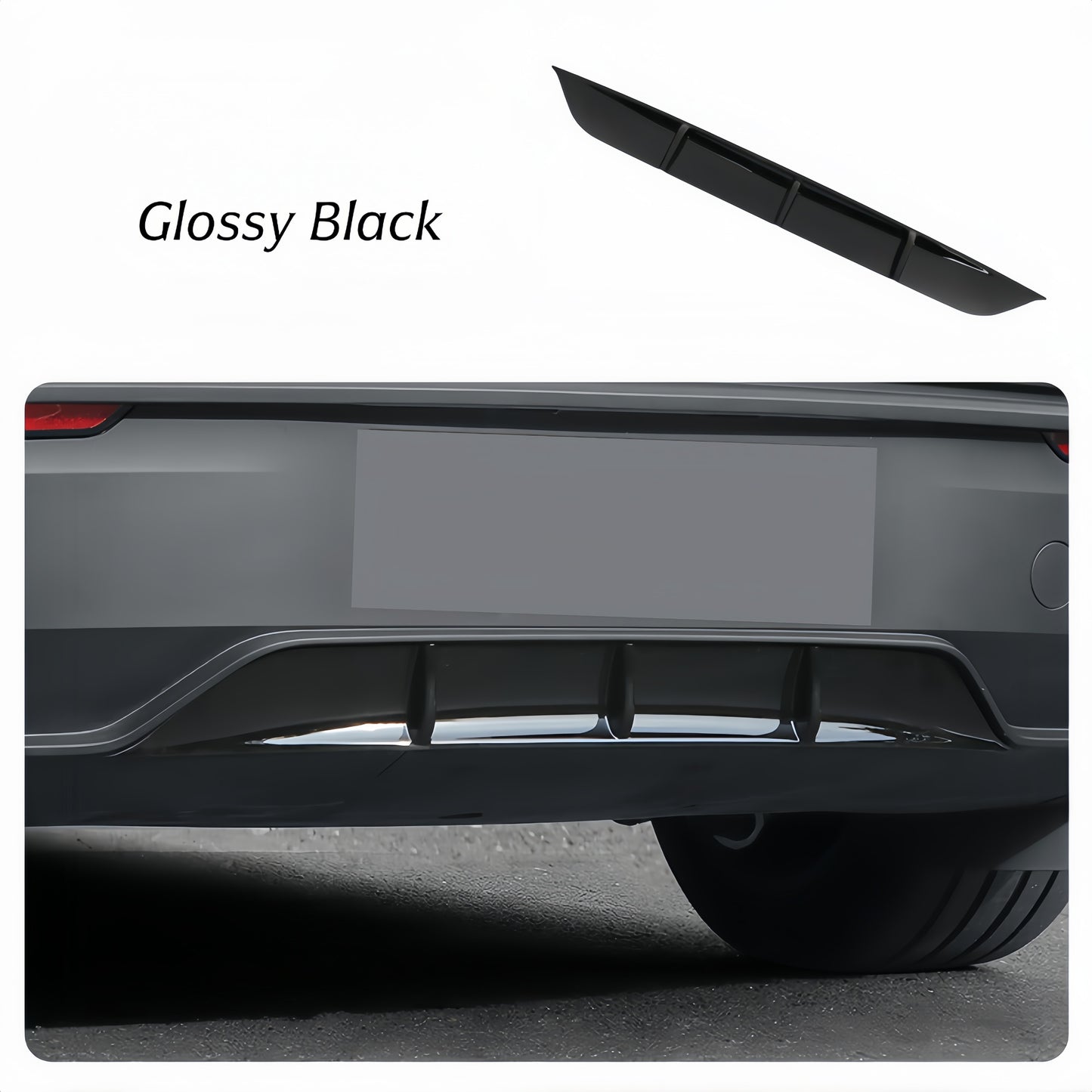 Sport Rear Diffuser Lip for 2025 Model Y Juniper – Aerodynamic ABS Spoiler, No Drilling Needed