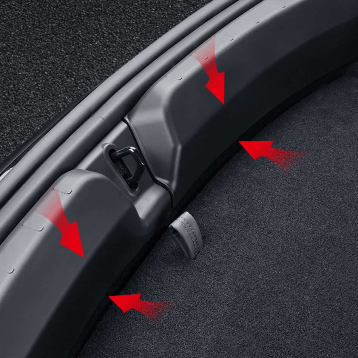 Premium TPE Rear Bumper Guard | Anti-Scratch, Custom Fit, Enhanced Safety for 2025 Tesla Model Y Juniper Trunk Sill Protector