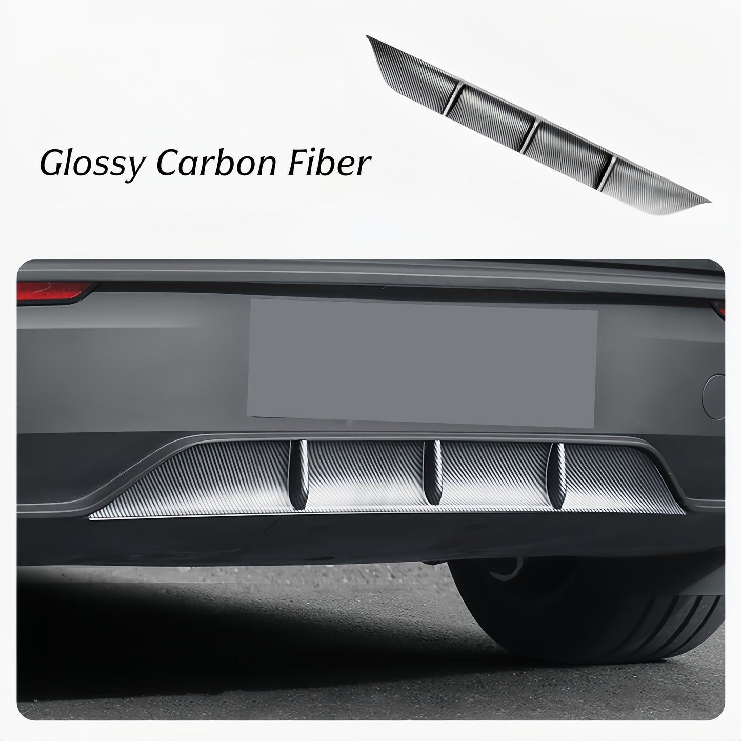 Sport Rear Diffuser Lip for 2025 Model Y Juniper – Aerodynamic ABS Spoiler, No Drilling Needed