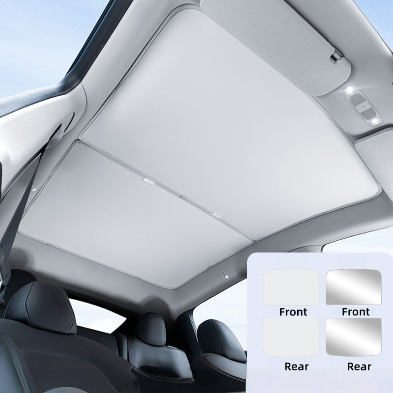 Ice Crystal Upgrade Premium UV-Blocking Sunroof Shade for Tesla Model Y (2021-2024)