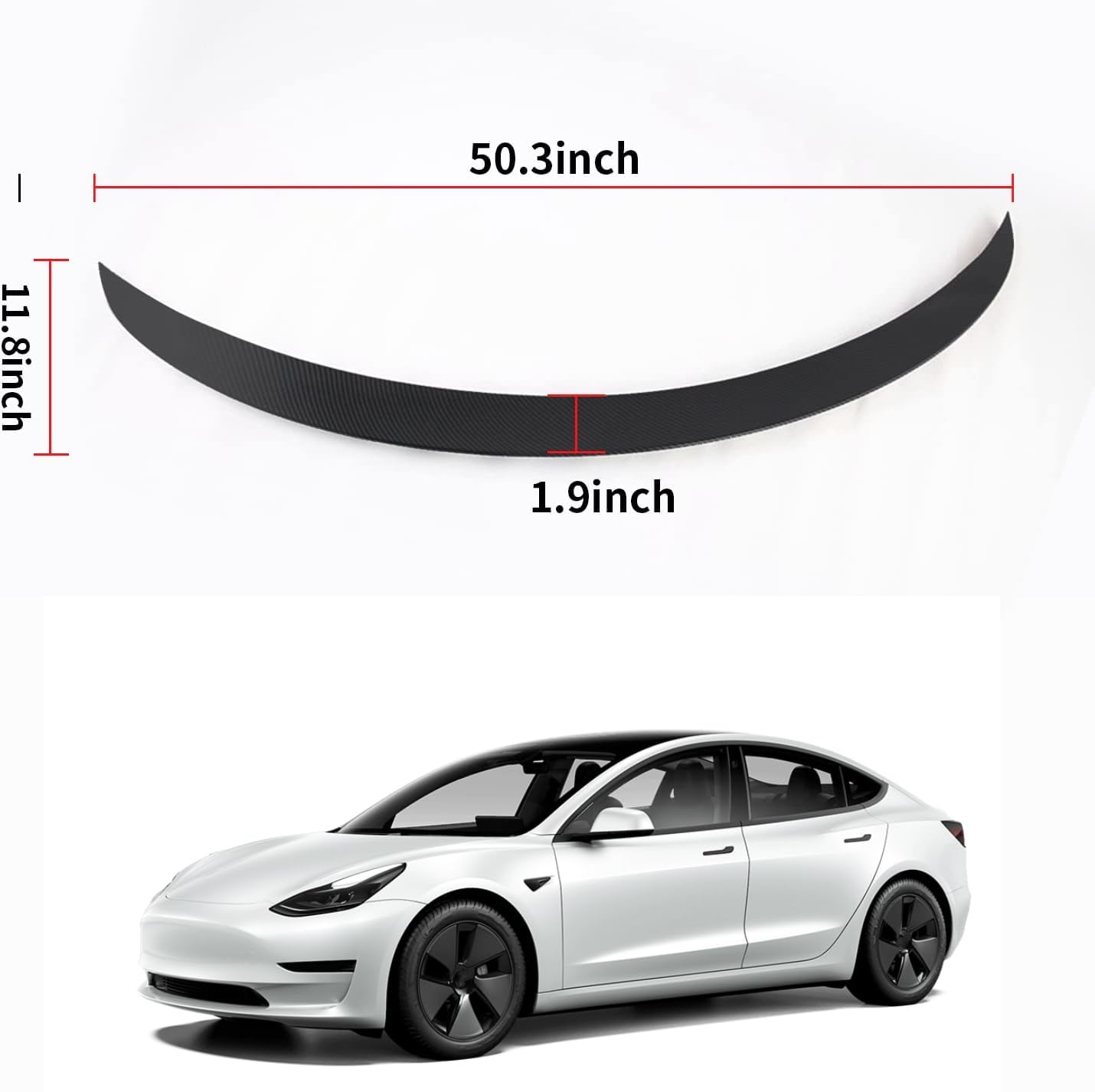 Spoiler for 2025 Model Y ABS Rear Spoiler Wing Performance Rear Trunk Lip Tail Lid Accessories