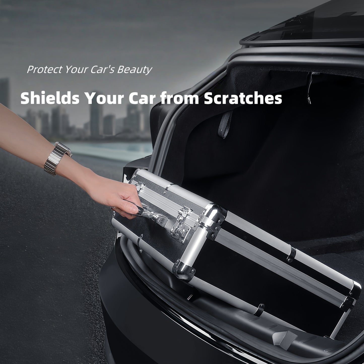 Premium TPE Rear Bumper Guard | Anti-Scratch, Custom Fit, Enhanced Safety for 2025 Tesla Model Y Juniper Trunk Sill Protector