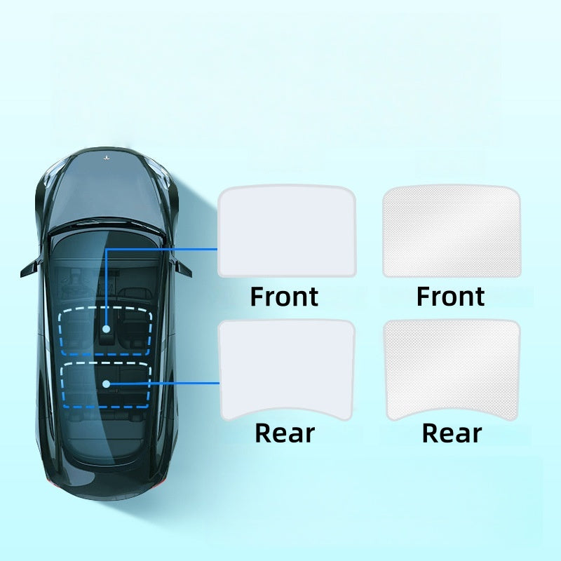 Car Roof Sunshade Compatible with 2021–2023 Model 3 | Heat-Blocking Nano Coated Glass Roof Shade