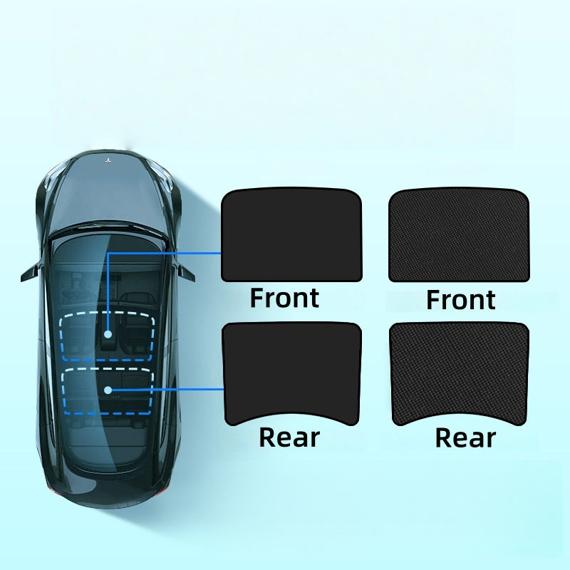 Car Roof Sunshade Compatible with 2021–2023 Model 3 | Heat-Blocking Nano Coated Glass Roof Shade