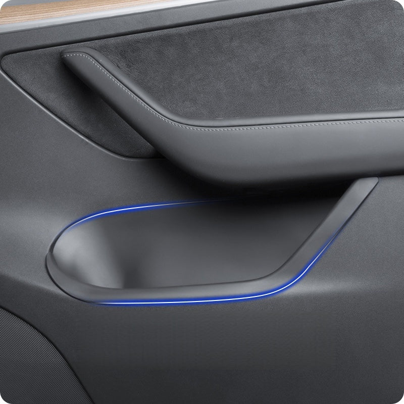 Side Door Storage Organizer for Model Y Juniper 2025+ TPE All-Weather Door Pocket Insert