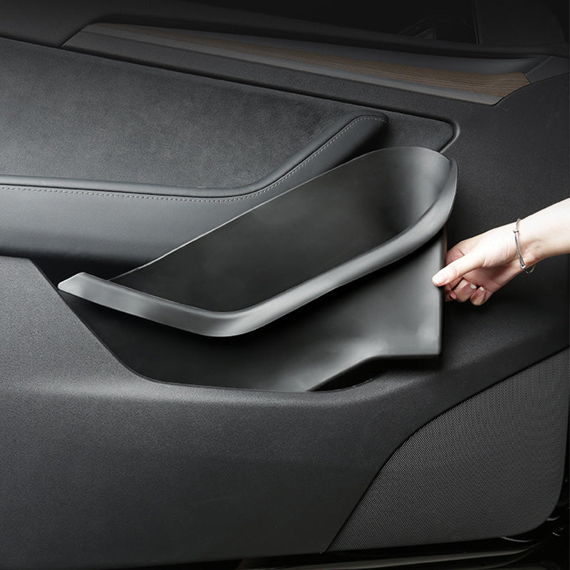 Side Door Storage Organizer for Model Y Juniper 2025+ TPE All-Weather Door Pocket Insert