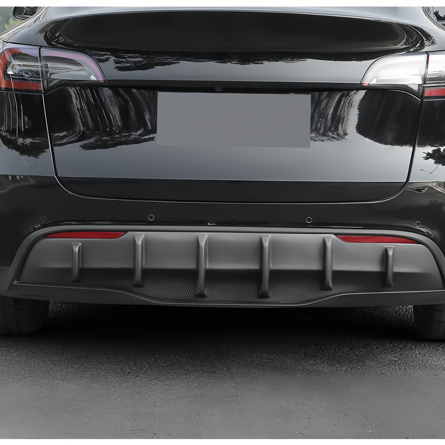 Sport Rear Diffuser for 2021–2024 Model Y – ABS Rear Bumper Lip, Aerodynamic Spoiler Upgrade