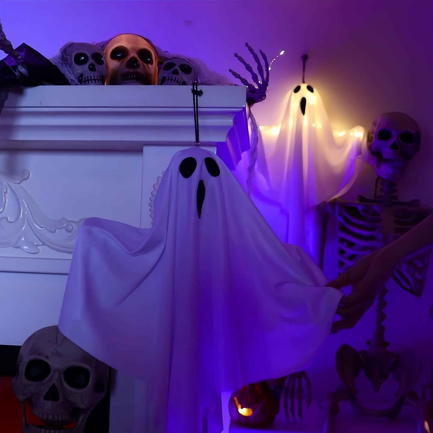 Halloween LED Decor Light – Flexible, Spooky Light Display for Halloween Parties & Home Decor 1 Piece