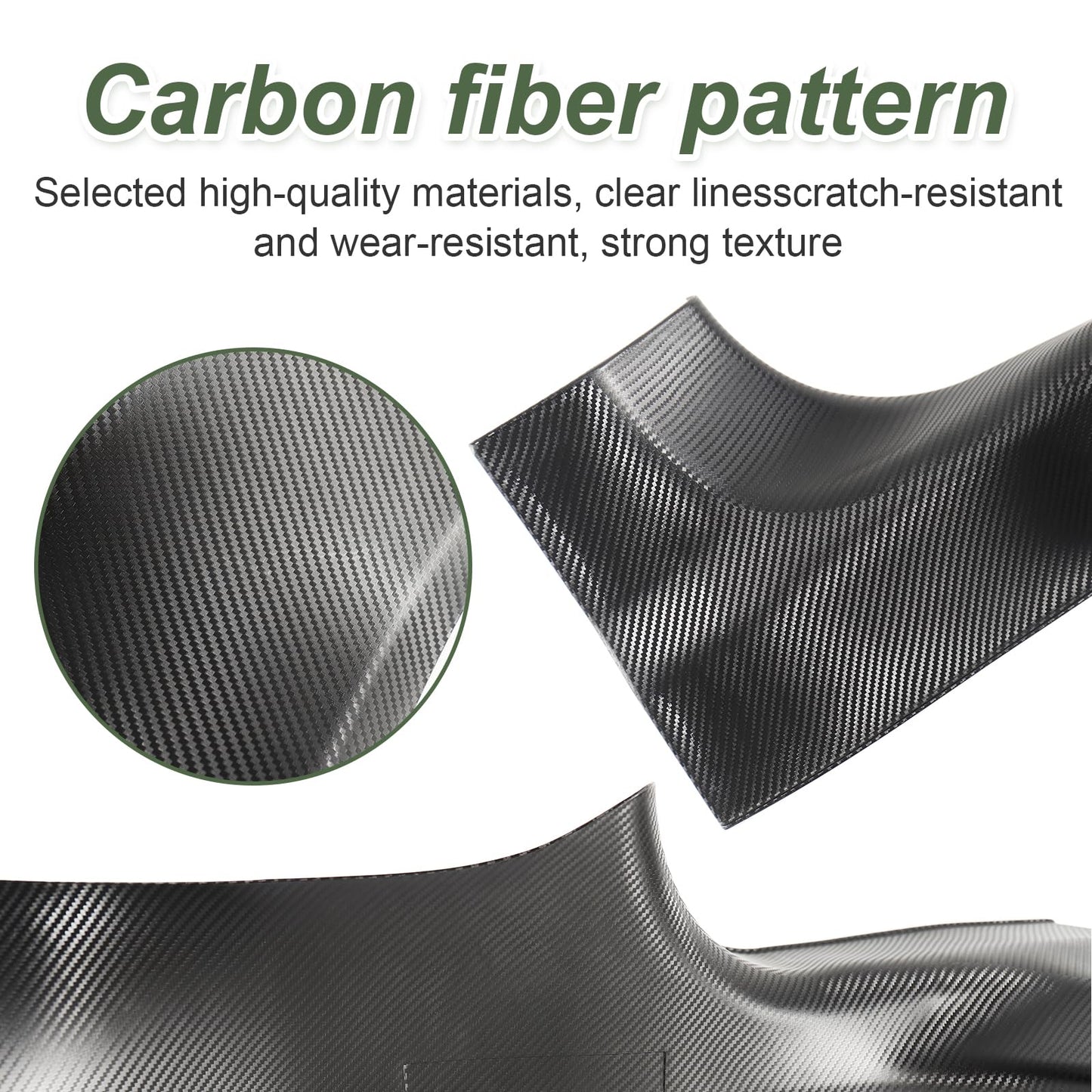 Carbon Fiber Door Sill Protectors for Model 3 Highland (5-Seater Only)