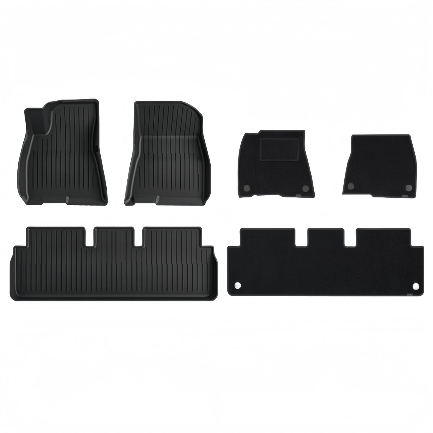 Premium All-Weather Floor Mats for Tesla Model 3 (2021-2023) – TPE 3PCs or 6PCs Set