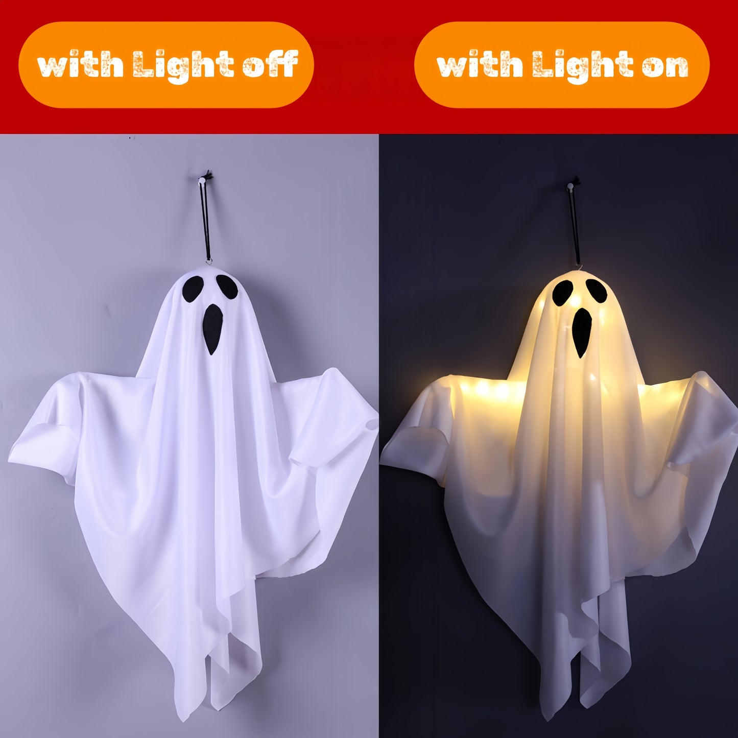 Halloween LED Decor Light – Flexible, Spooky Light Display for Halloween Parties & Home Decor 1 Piece