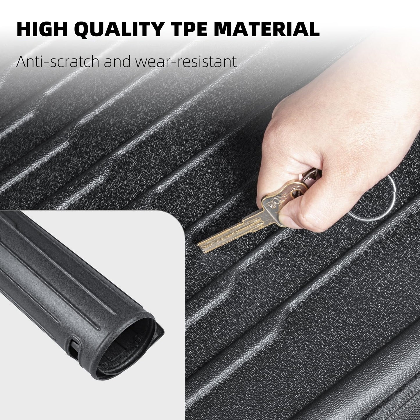 Rear Seat Protector for 2024-2025 Model 3 2PC Waterproof Backrest Covers (Durable TPE) for 5-Seater