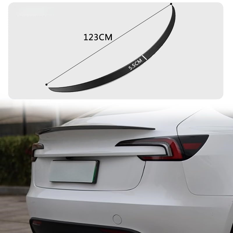Spoiler for 2024 Model 3 ABS Rear Spoiler Wing Performance Rear Trunk Lip Tail Lid Accessories