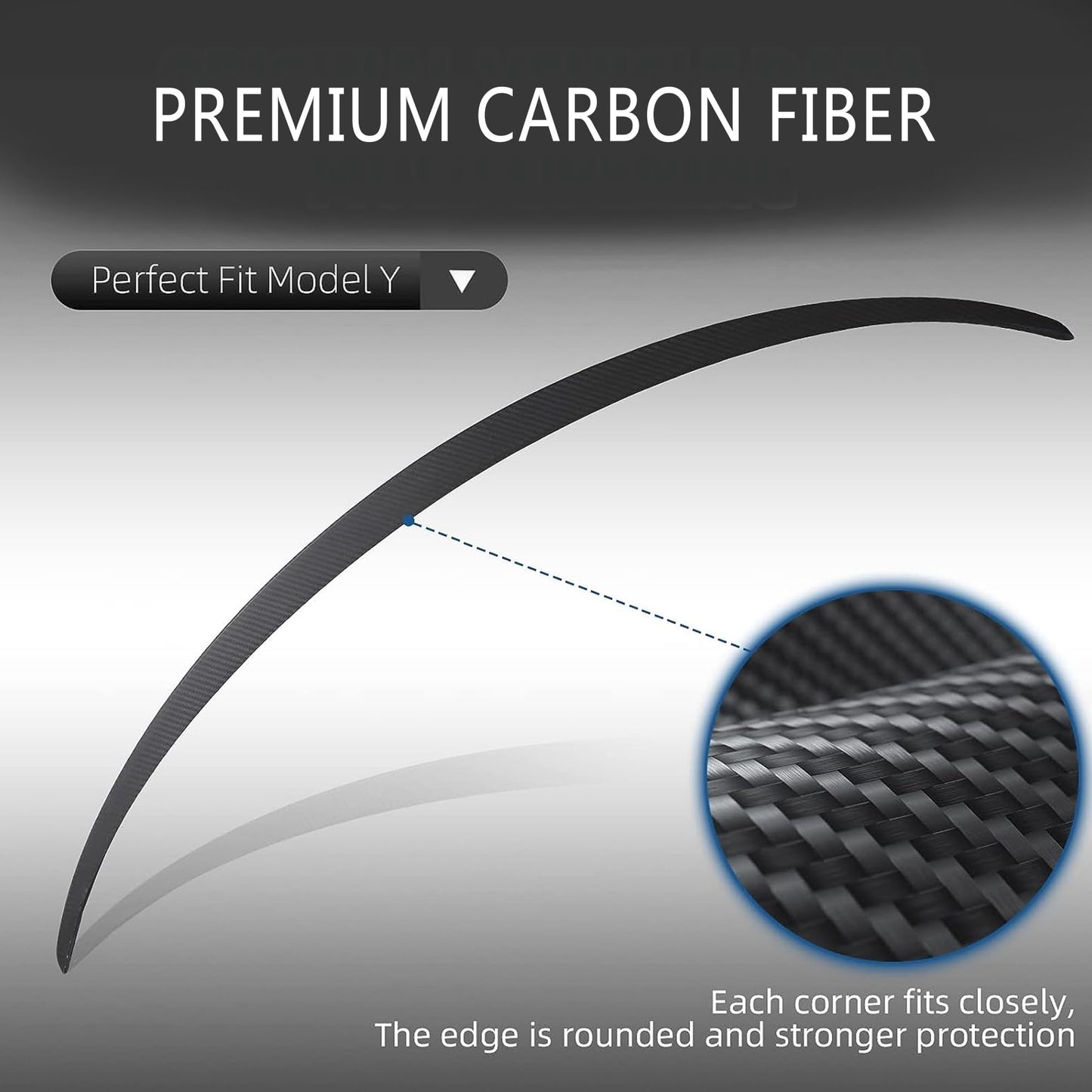 Spoiler for 2025 Model Y ABS Rear Spoiler Wing Performance Rear Trunk Lip Tail Lid Accessories