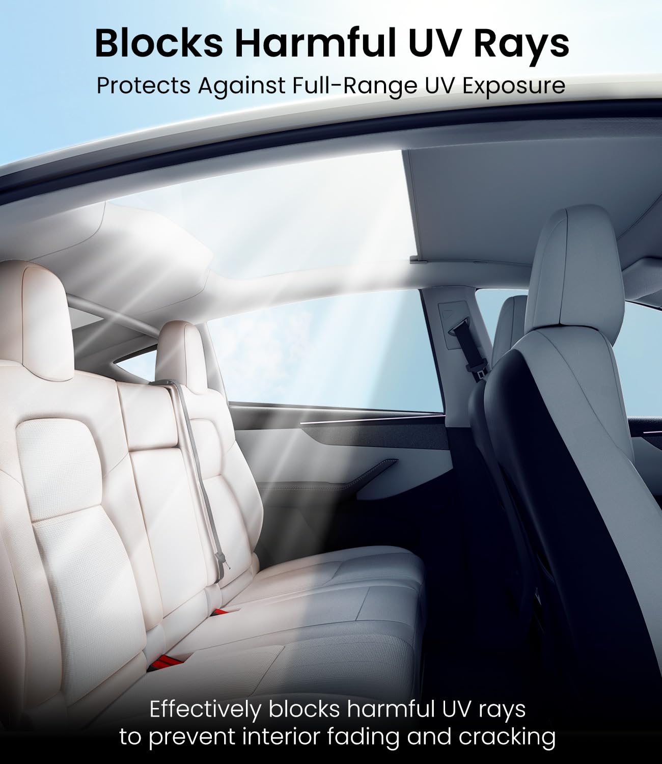 Foldable Sunroof Sunshades UV Heat Insulation for Model 3 2024+ Highland