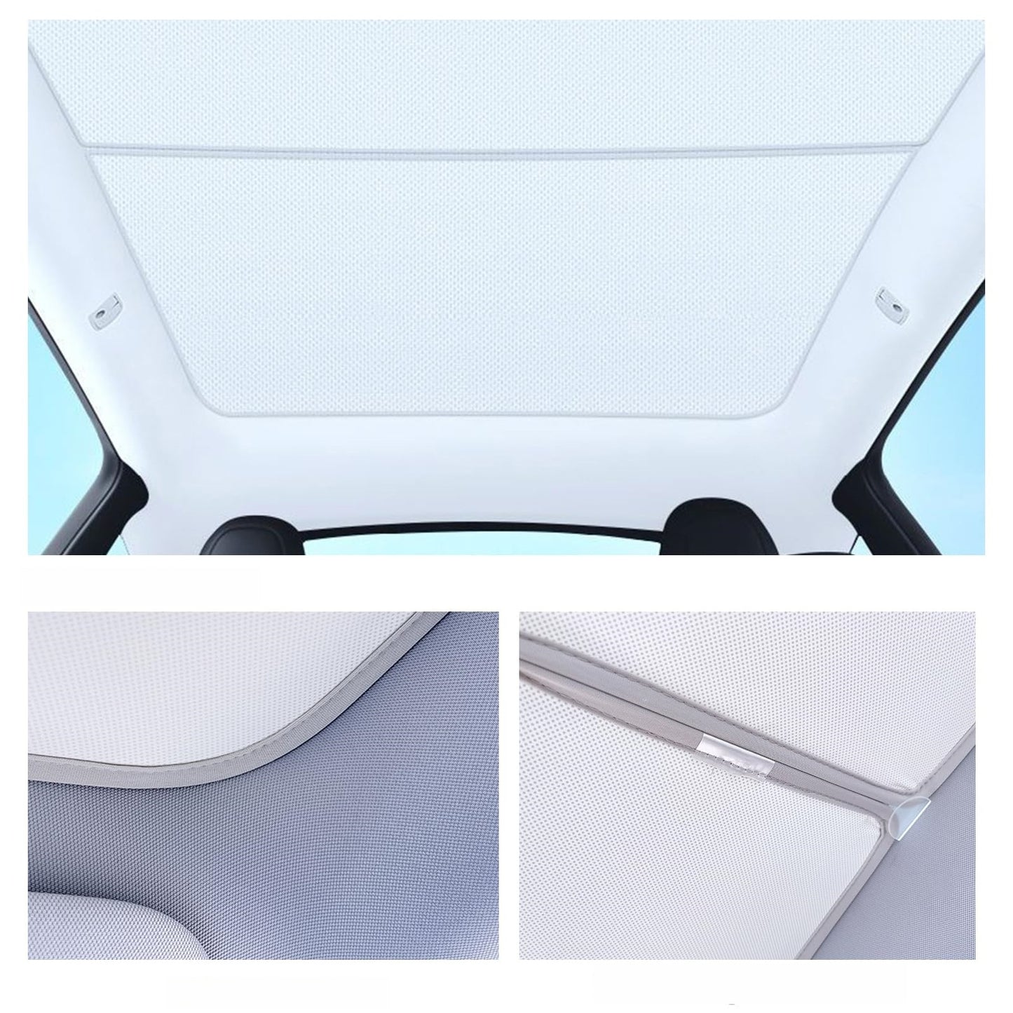 Car Roof Sunshade Compatible with 2021–2023 Model 3 | Heat-Blocking Nano Coated Glass Roof Shade