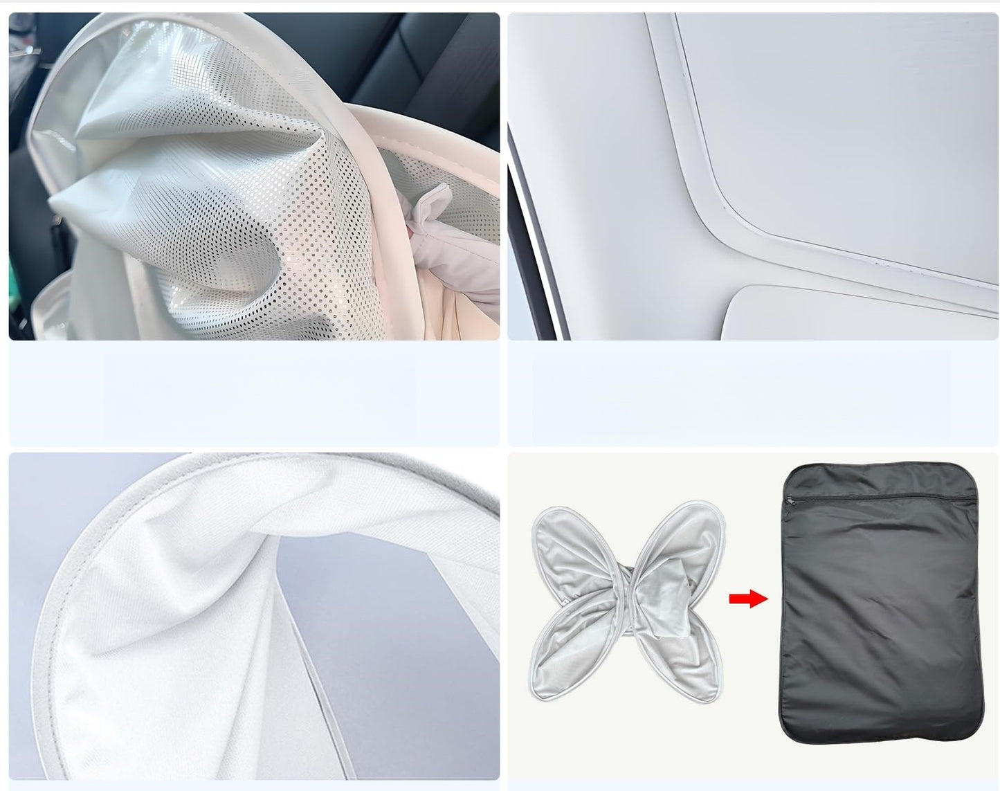 Car Roof Sunshade Compatible with 2021–2023 Model 3 | Heat-Blocking Nano Coated Glass Roof Shade