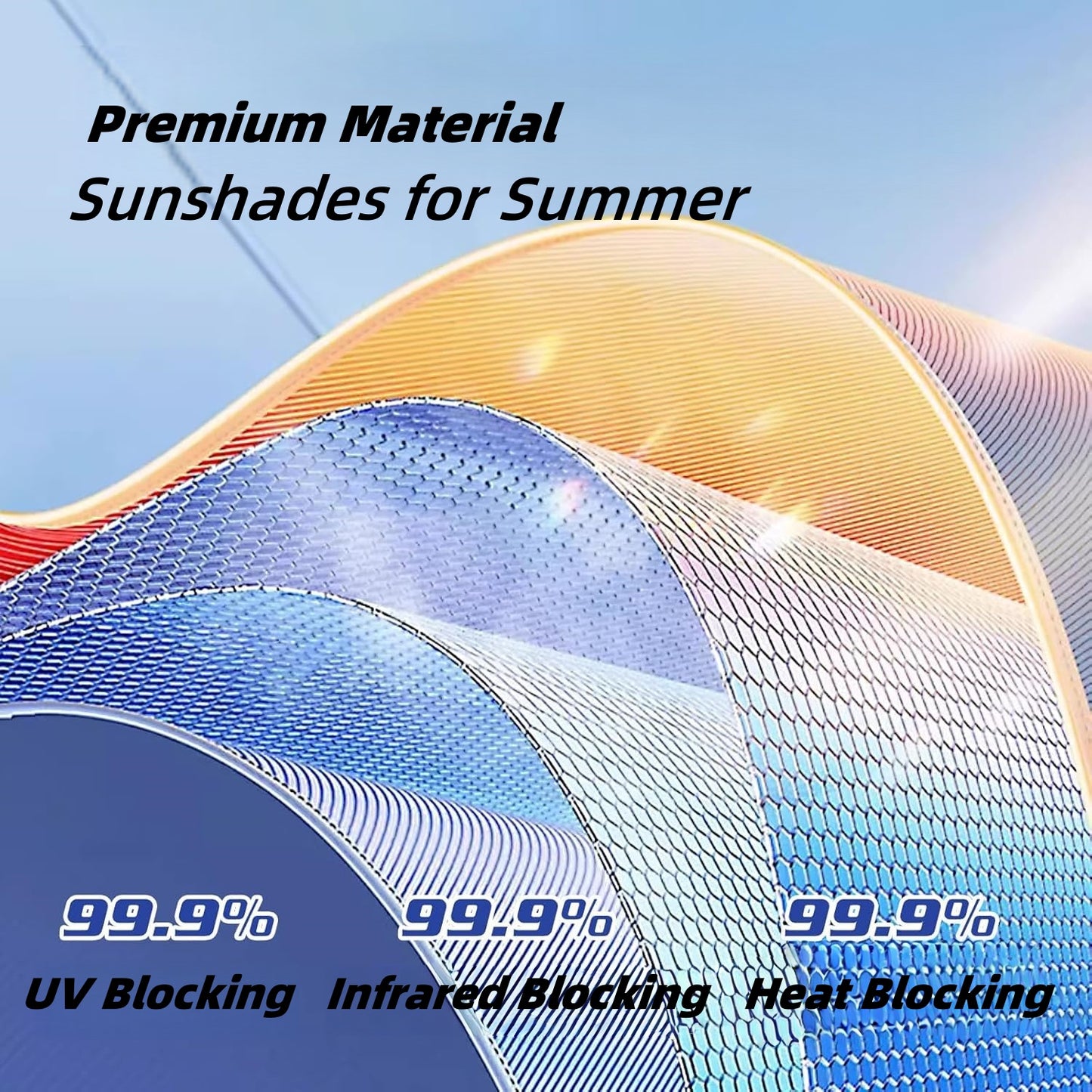 Car Roof Sunshade Compatible with 2021–2023 Model 3 | Heat-Blocking Nano Coated Glass Roof Shade