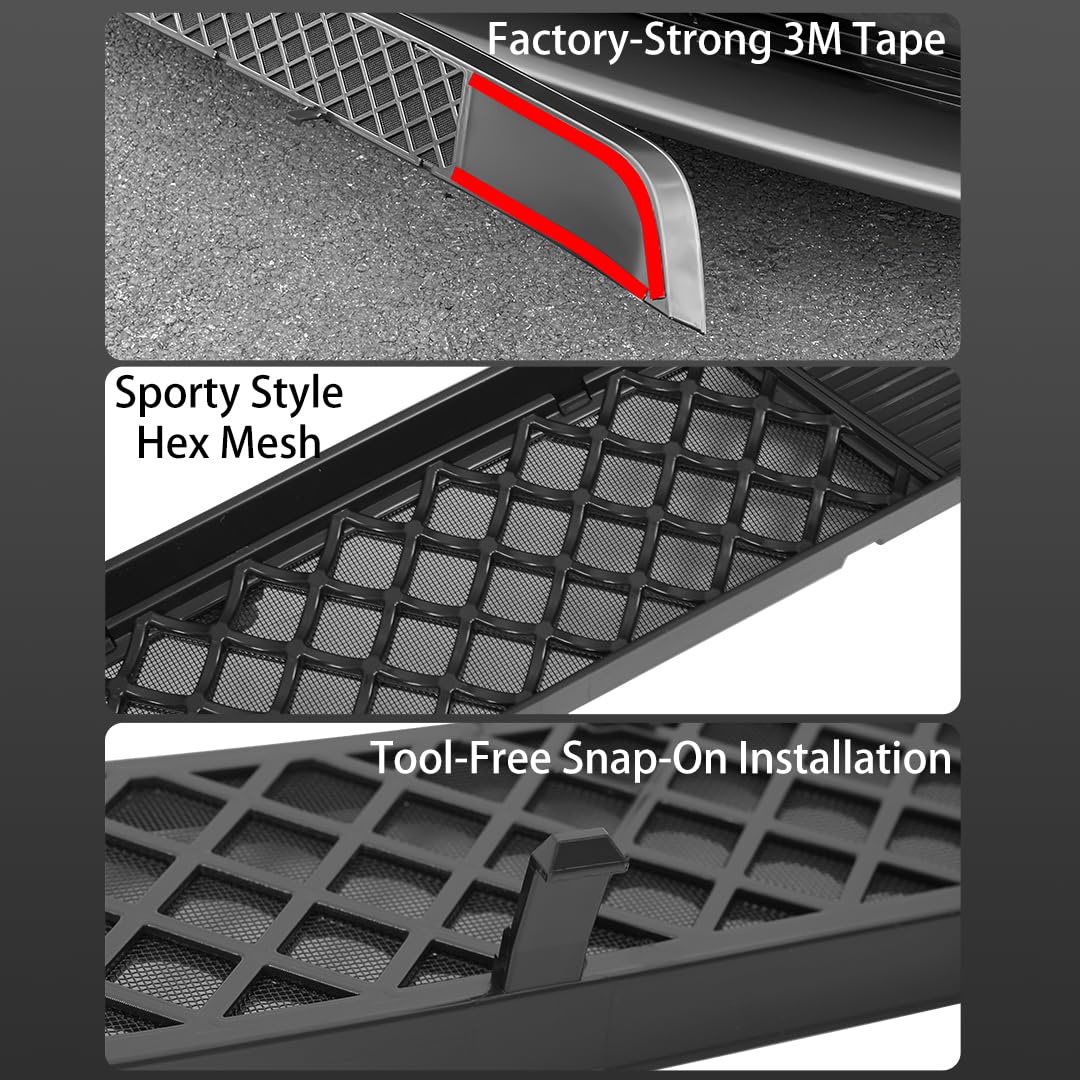 Front Bumper Mesh Guard for 2021-2023 Tesla Model 3 – Radiator Protection & Airflow Enhancement