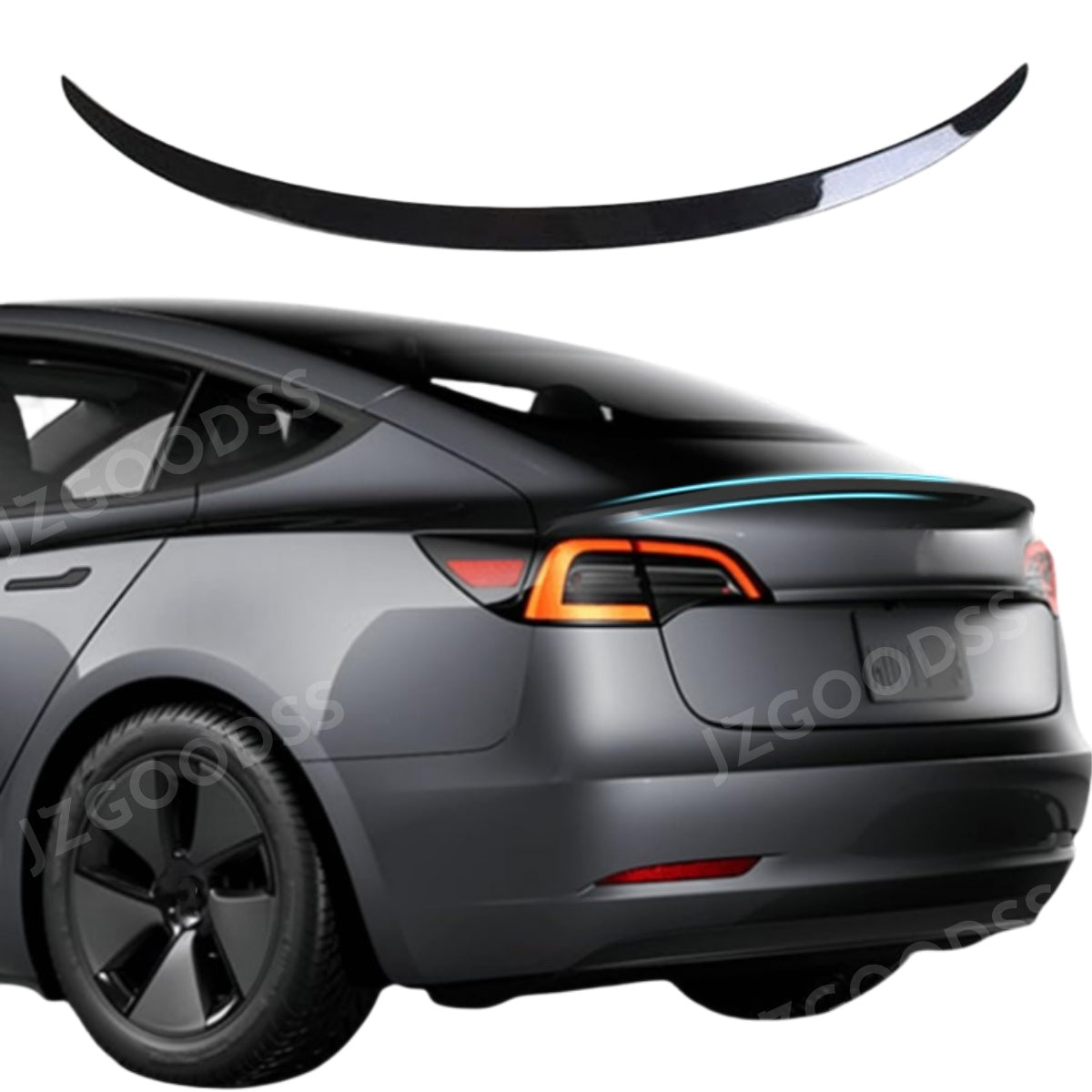 Spoiler for 2024 Model 3 ABS Rear Spoiler Wing Performance Rear Trunk Lip Tail Lid Accessories