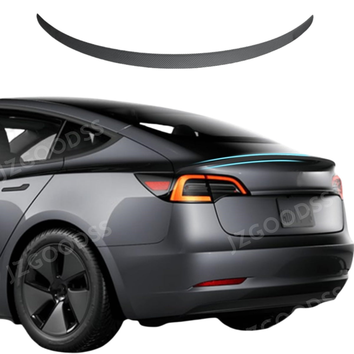 Spoiler for 2024 Model 3 ABS Rear Spoiler Wing Performance Rear Trunk Lip Tail Lid Accessories