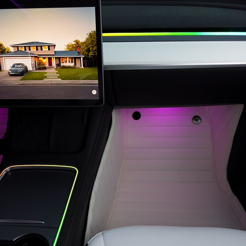 Interior Ambient Lighting Full Kit For Tesla Model 3 2021-2023