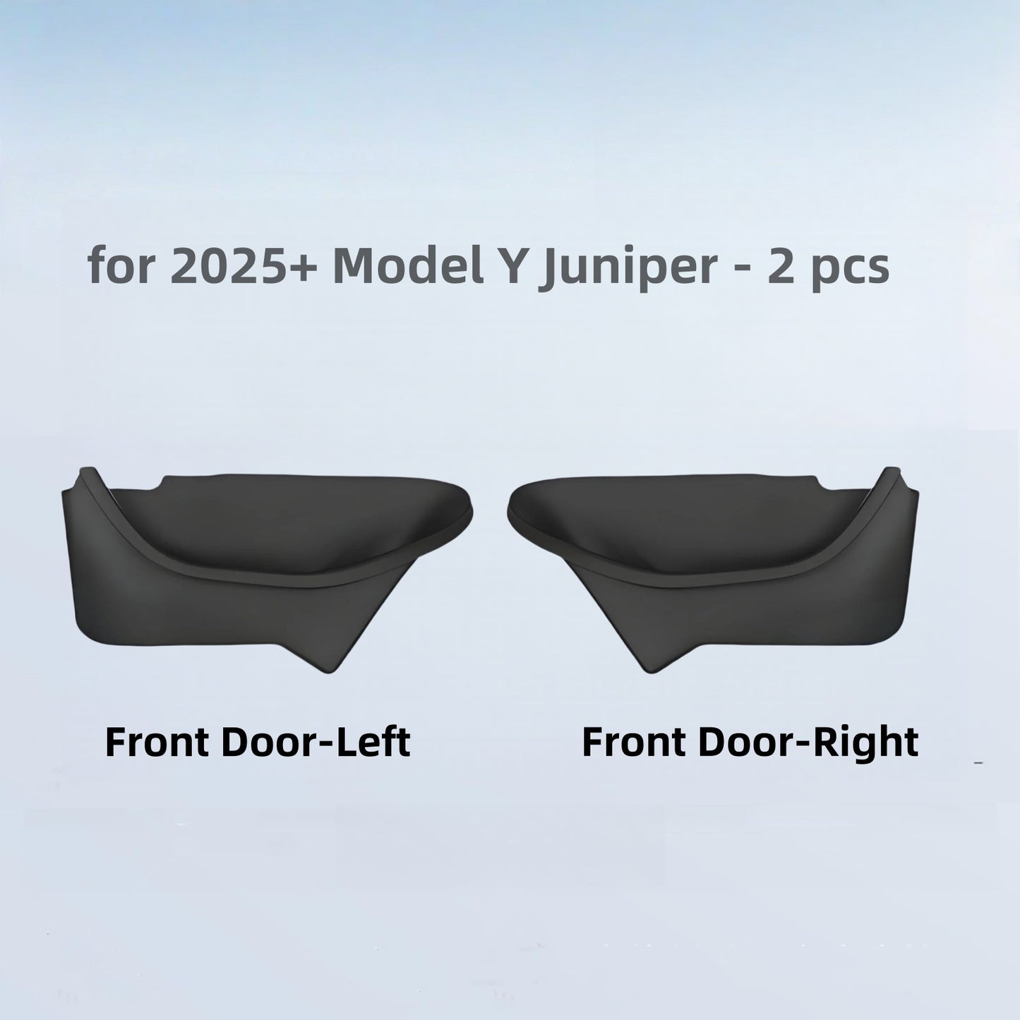 Side Door Storage Organizer for Model Y Juniper 2025+ TPE All-Weather Door Pocket Insert