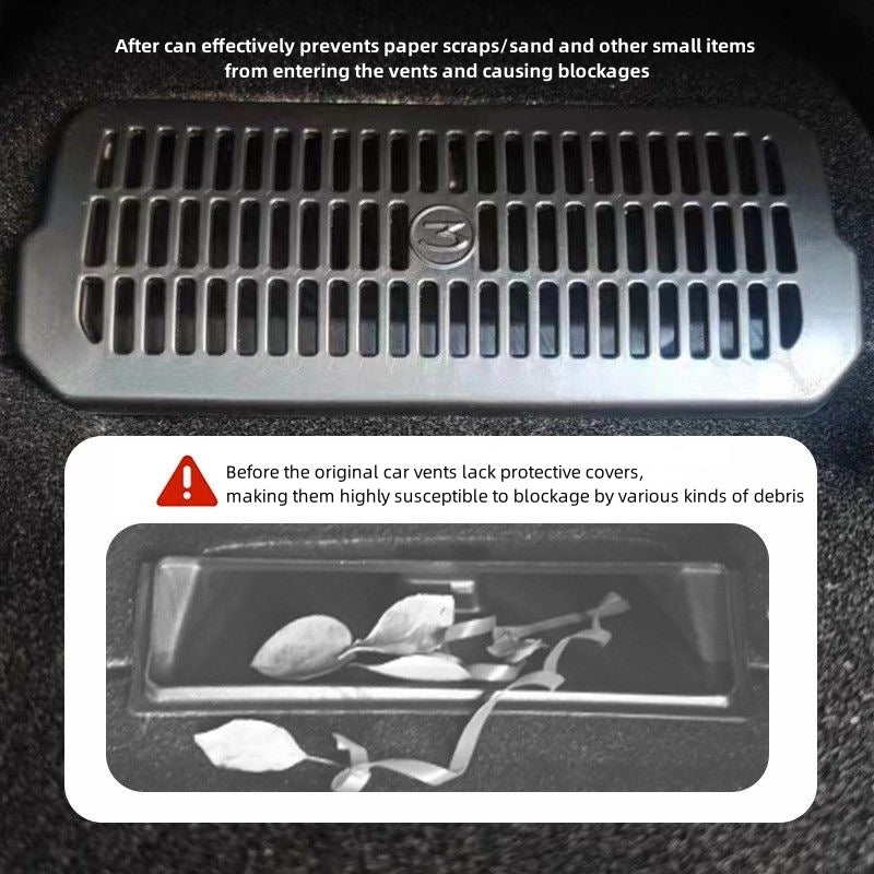 Under Seat Vent Cover - ABS Airflow Guard for 2024 Model 3 Highland