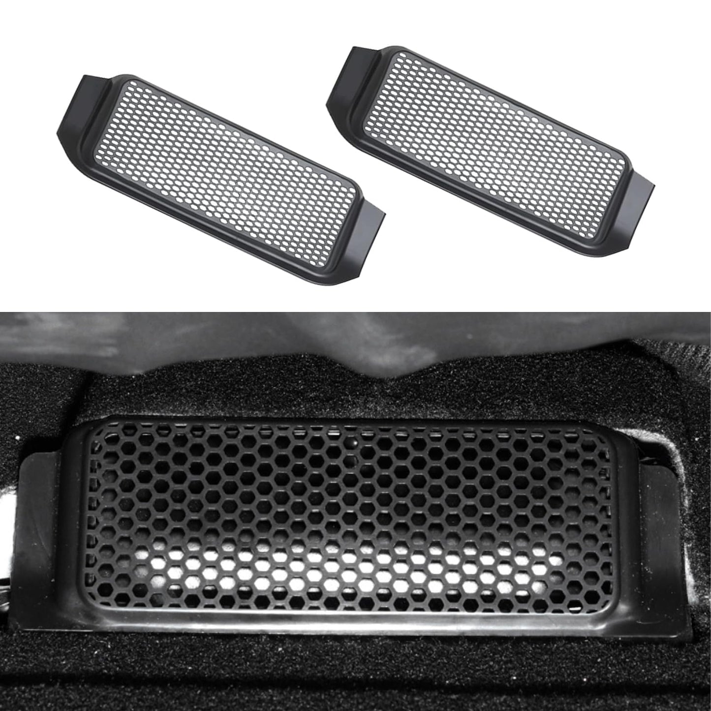 Under Seat Air Vent Cover for Model 3 (2021-2023) - ABS Rear Vent Protector