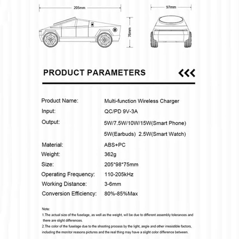Sleek desktop charging hub with cybertruck-style geometry and magnetic stand for clean, clutter-free charging organization