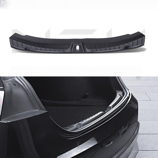 Heavy-duty rear bumper guard for Tesla Model 3 Highland, custom fit, easy installation, and impact-resistant