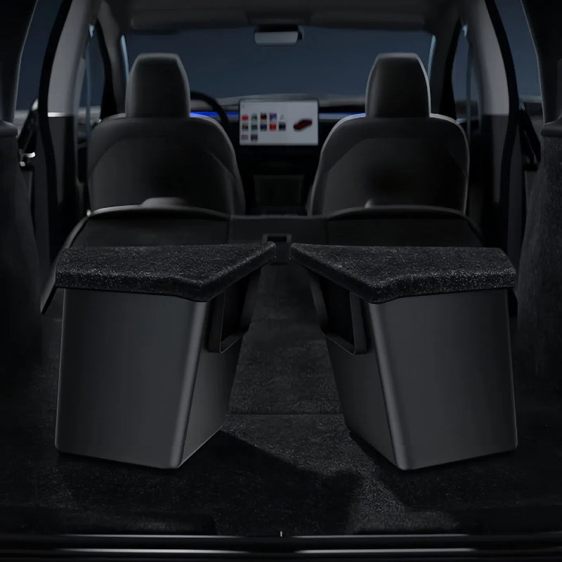 Rear Trunk Side Storage Box with Lid – Custom Fit for 2025 Model Y Juniper (5-Seater)