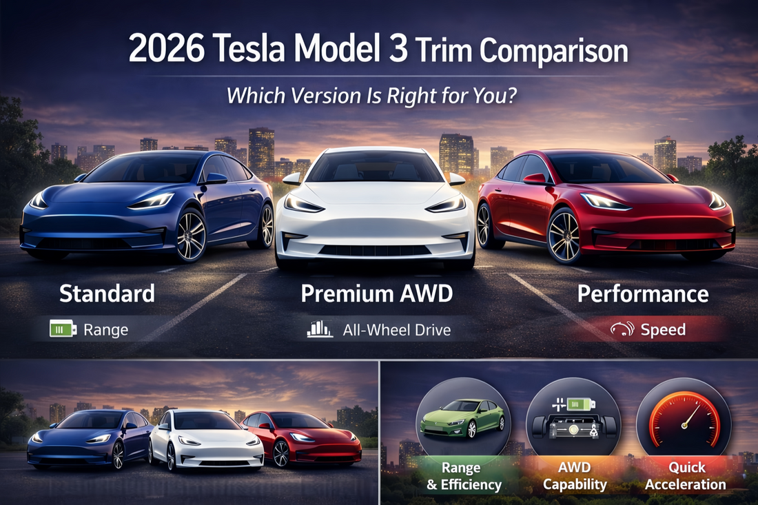 2026 Tesla Model 3 Trims Compared: Which Version Is Right for You?
