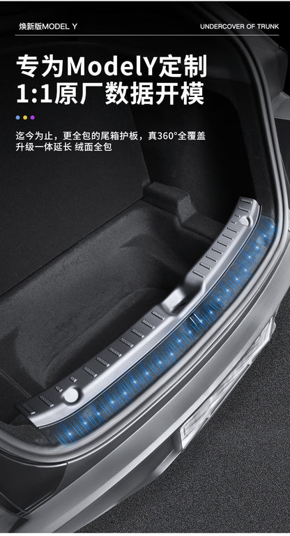 Premium TPE Rear Bumper Guard | Anti-Scratch, Custom Fit, Enhanced Safety for 2025 Tesla Model Y Juniper Trunk Sill Protector