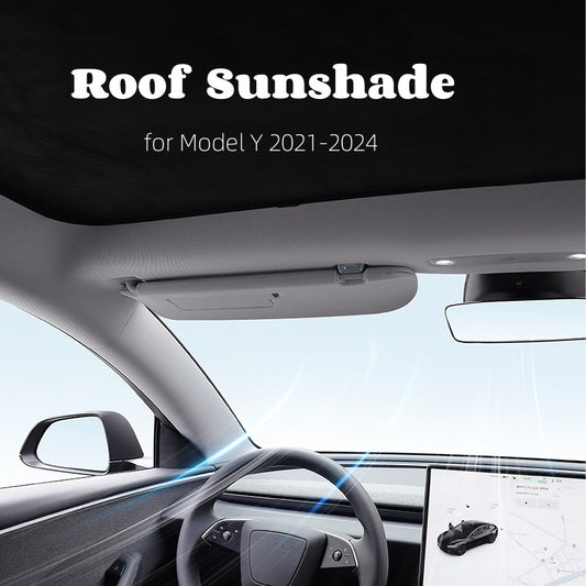 Ice Crystal Upgrade Premium UV-Blocking Sunroof Shade for Tesla Model Y (2021-2024)
