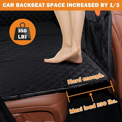 Heavy Duty Waterproof Pet Car Seat Cover Hammock with Mesh Window – Universal Fit Dog Back Seat Protector
