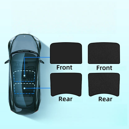 Car Roof Sunshade Compatible with 2021–2023 Model 3 | Heat-Blocking Nano Coated Glass Roof Shade