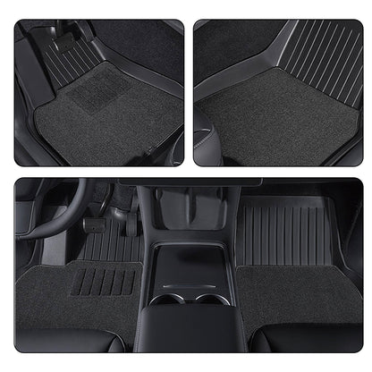 Heavy-Duty All-Weather Floor Mats for Tesla Model Y (2021-2024) – TPE 3PCs/6PCs
