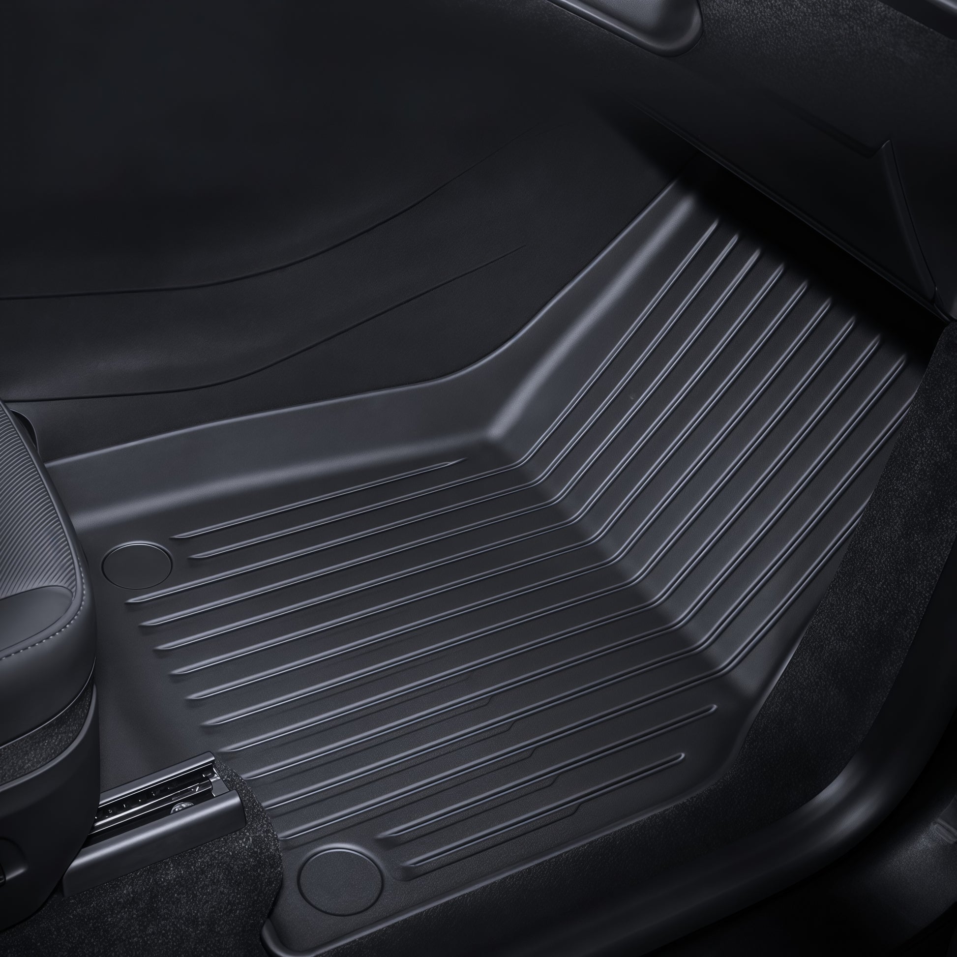 Custom fit floor mats for Tesla Model 3 2021–2023 with factory-style interior appearance