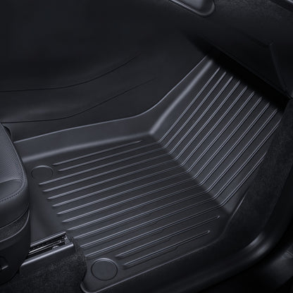 Custom fit floor mats for Tesla Model 3 2021–2023 with factory-style interior appearance