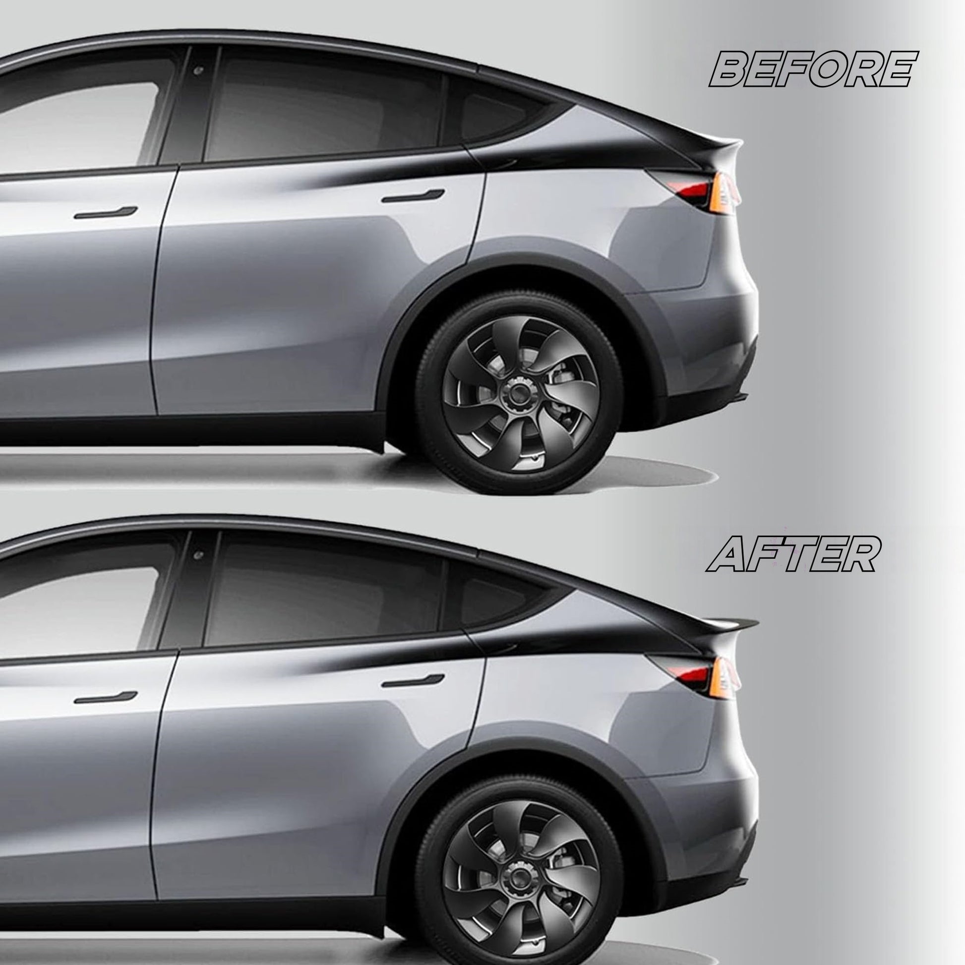 Aero rear wing spoiler compatible with 2024 Tesla Model 3 and Highland version for improved airflow management