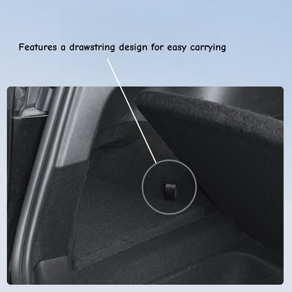 Side pocket storage bin for 2025 Model Y Juniper with built-in inner handle for easy lifting and access