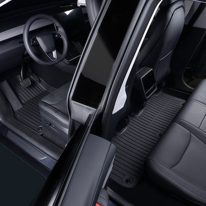 Anti slip Tesla Model Y 2026 floor mats with secure hook and loop backing for stable installation