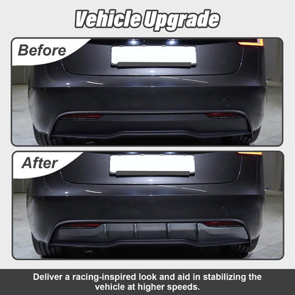 Sport Rear Diffuser Lip for 2025 Model Y Juniper – Aerodynamic ABS Spoiler, No Drilling Needed