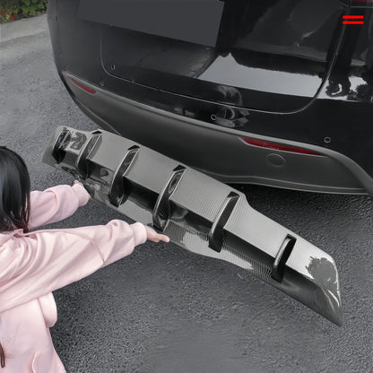 Sport Rear Diffuser for 2021–2024 Model Y – ABS Rear Bumper Lip, Aerodynamic Spoiler Upgrade