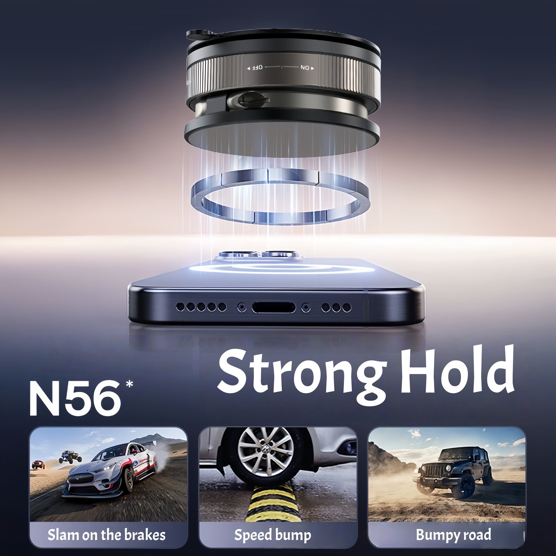 360-degree multi-angle rotation car phone holder for navigation, calls, and media playback in EVs