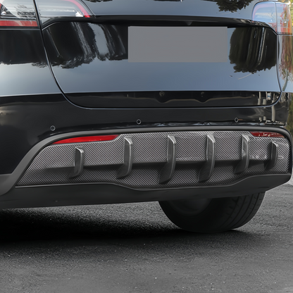 Sport Rear Diffuser for 2021–2024 Model Y – ABS Rear Bumper Lip, Aerodynamic Spoiler Upgrade
